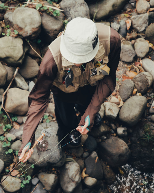 Vail Mesh L/S Tee - Brown